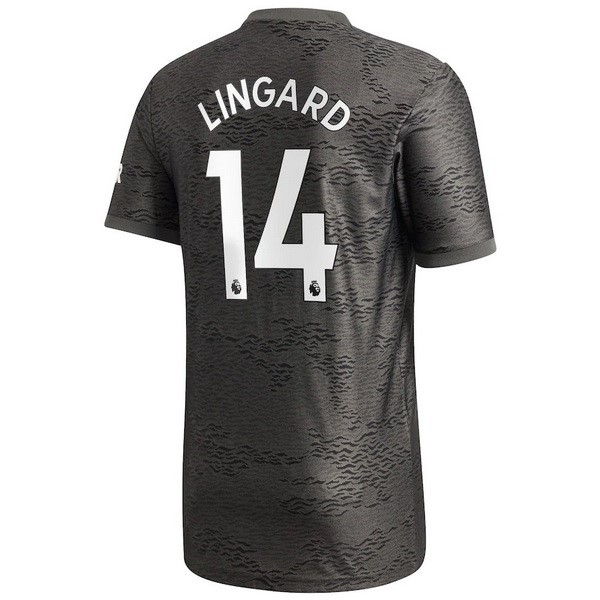 Camiseta Manchester United NO.14 Lingard 2ª 2020-2021 Negro